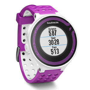 Garmin Forerunner 220 GPS Watch with Premium Heart Rate Monitor - Violet & White