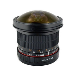 Samyang 8mm F3.5 Fish-eyes Lens- Hood Detachable