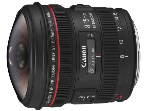 Canon EF 8-15mm f4L Fisheye USM Lenses