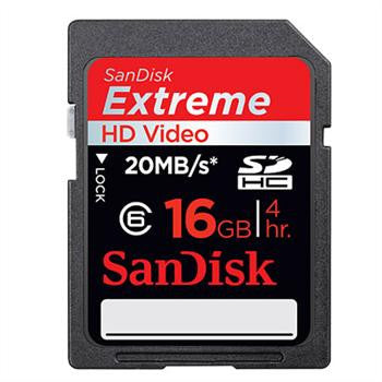 SanDisk Extreme HD Video 16GB SD / SDHC Card Memory Cards