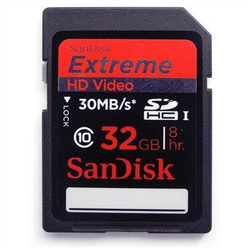 SanDisk Extreme HD Video 32GB SD / SDHC Card Memory Cards