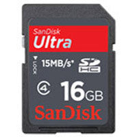 SanDisk Ultra 16GB 30MB/s SD / SDHC Card Memory Cards