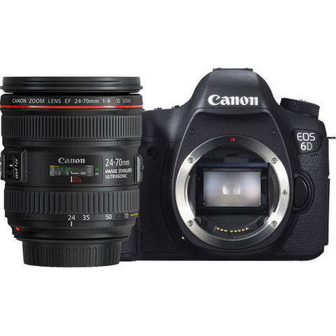 Canon EOS 6D Kit with EF 24-70mm f4L IS Lens Digital SLR Cameras(International Ver.)(Support Multi Language)