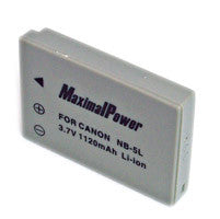 Maximal Power NB-5L (NB5L) Battery for Canon digital Camera