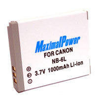 Maximal Power NB-6L (NB6L) Battery for Canon digital Camera