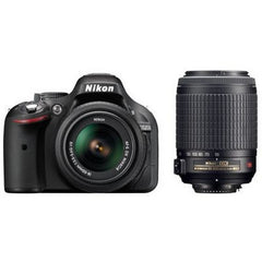 Nikon D5200 twin kit with Nikon 18-55mm VR and 55-200mm VR Lenses Digital SLR Camera
