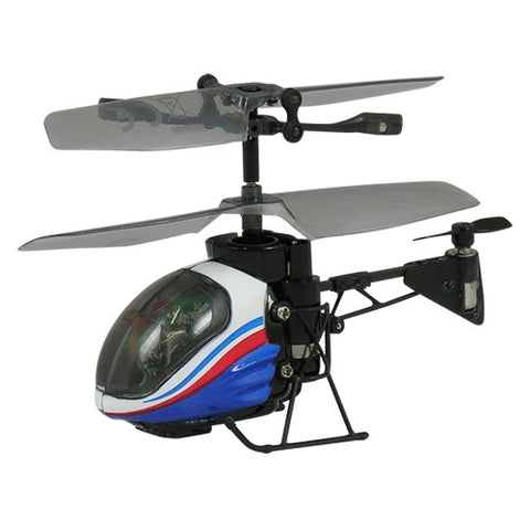 Silverlit Power in Air Helicopter 3 Channels Nano Falcon - White + Blue (Channel A)